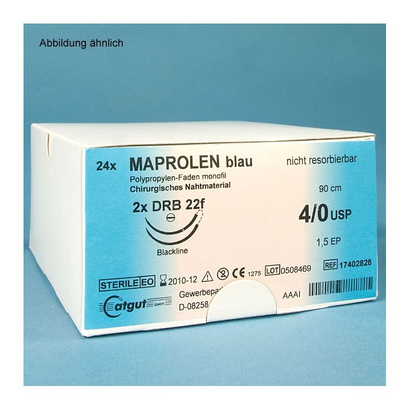 MAPROLEN DSM 13 5/0=1, monofil, blau,