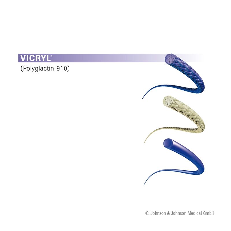 VICRYL BV2 8/0=0,4 violett geflochten