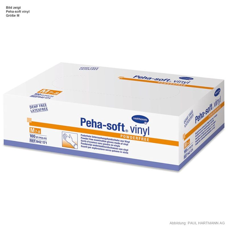 Peha-soft vinyl powderfree U.-Handschuhe