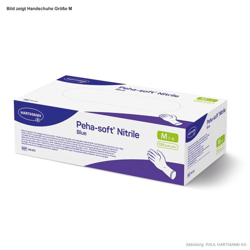 Peha-soft nitrile blue powderfree Gr. S