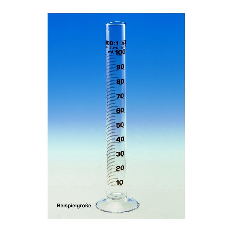 Messzylinder, Rundfuß 250 ml, hohe Form