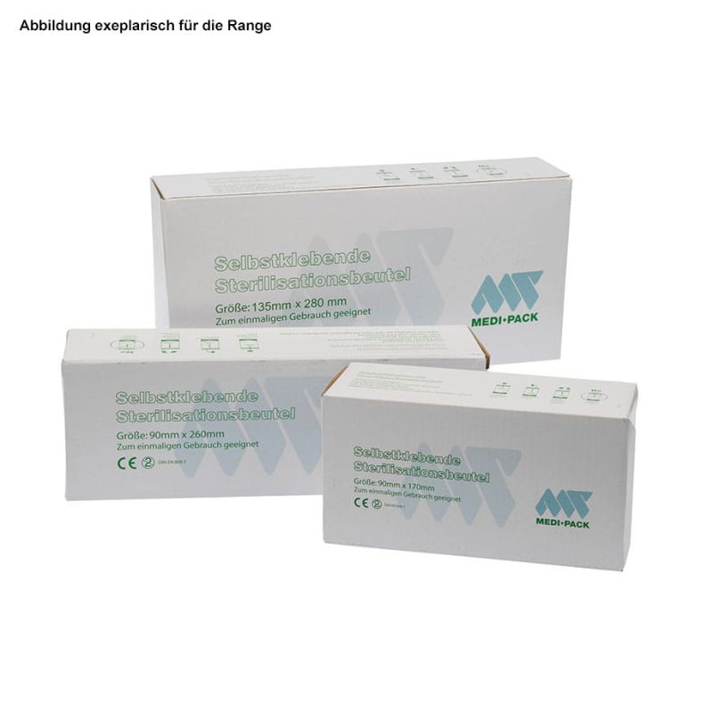 Steri-Beutel 135 x 280 mm selbstklebend