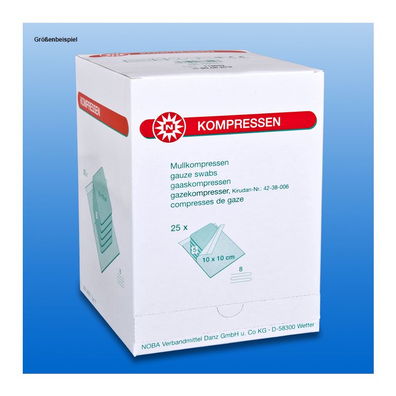 Mullkompressen 8-fach, 7,5 x 7,5 cm,