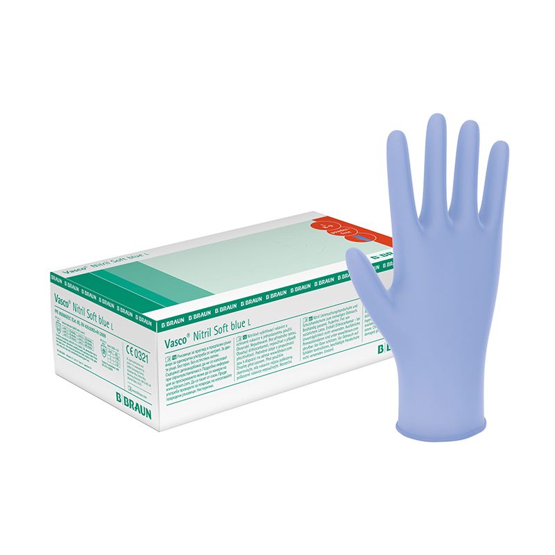 Vasco Nitril Soft blue U.-Handschuhe,