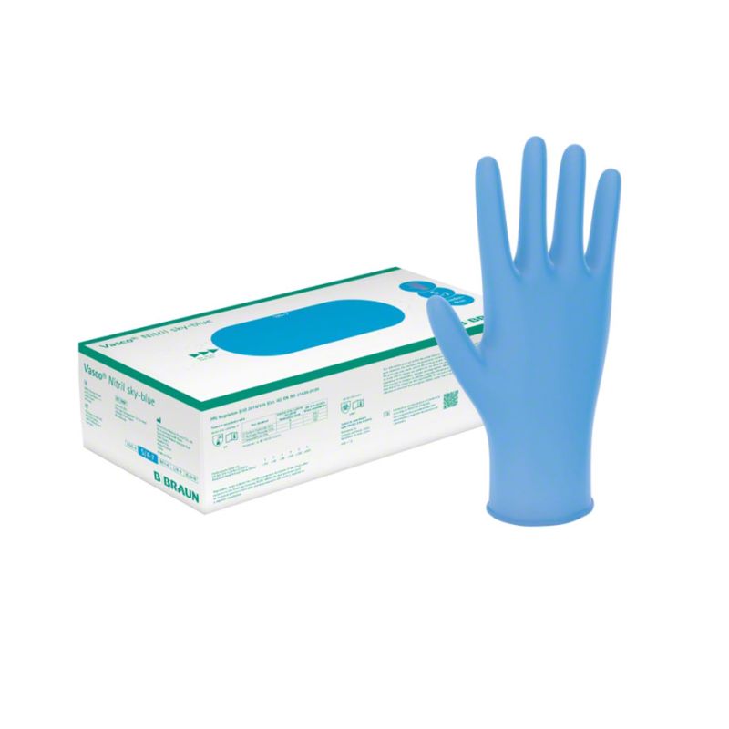 Vasco Nitril sky-blue U.-Handschuhe, PF,