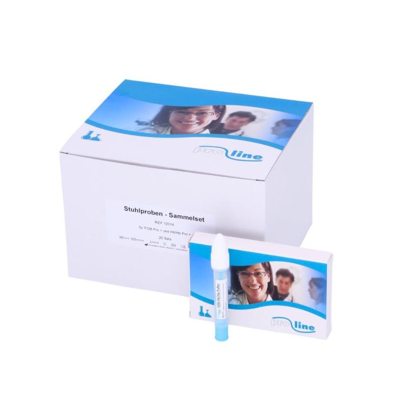 FOB PRO Stuhlproben-Sammel-Set | PROLINE | Patienten-Set zum Sammeln von Stuhlproben | 20 Stück