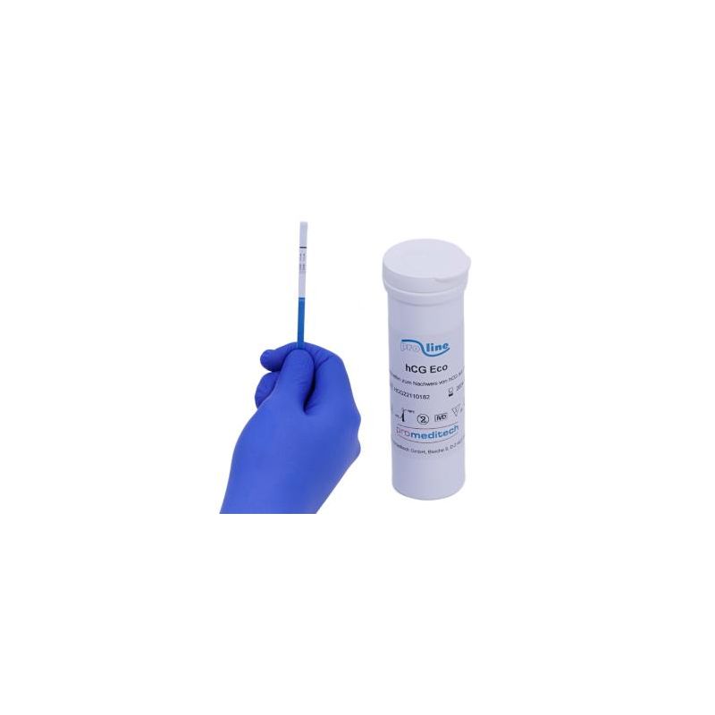 HCG ECO | PROLINE | Teststreifen zum Nachweis von hCG aus Urin | 25 Teststreifen in der Dose