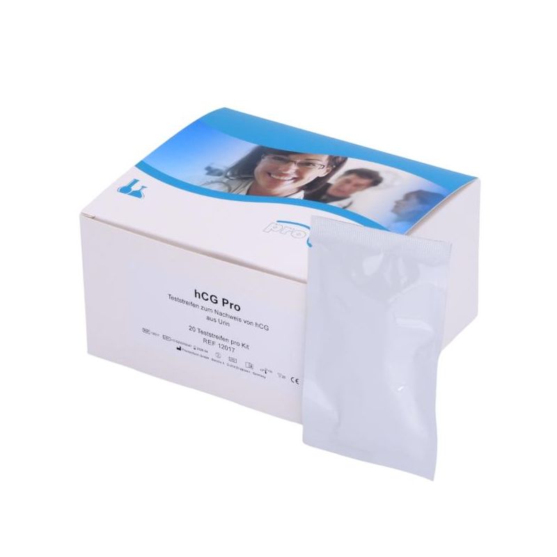 HCG PRO | PROLINE | Teststreifen Nachweis von hCG aus Urin | 20 einzeln eingesiegelte Teststreifen