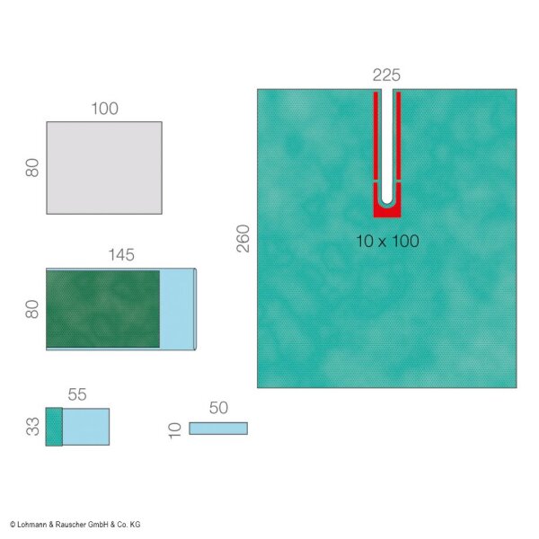Raucodrape PRO Schulterarthroskopie- Set I, steril, (20 Sets)
