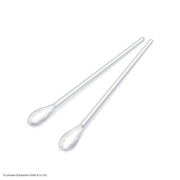 Raucotupf Stieltupfer steril 15 cm mit PP-Stiel, großer Wattekopf (50 x 2 Stck)