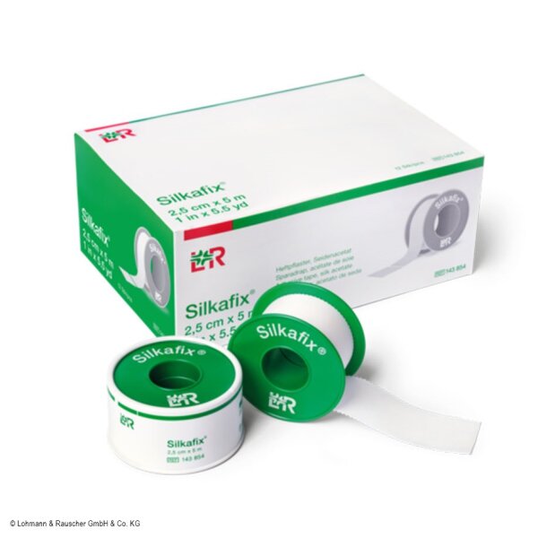 Silkafix-Heftpflaster weiß 9,2 m x 1,25 cm (24 Stck.)