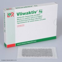 Vliwaktiv Ag Aktivkohle-Tamponaden mit Silber,steril, 10...