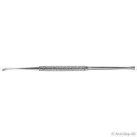 FREER Raspatorium, gebogen, 190 mm, spitz, 4 mm breit
