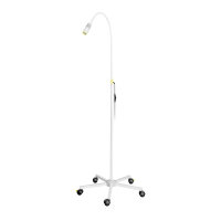 LED-Untersuchungsleuchte auf Rollstativ, rapsgelb