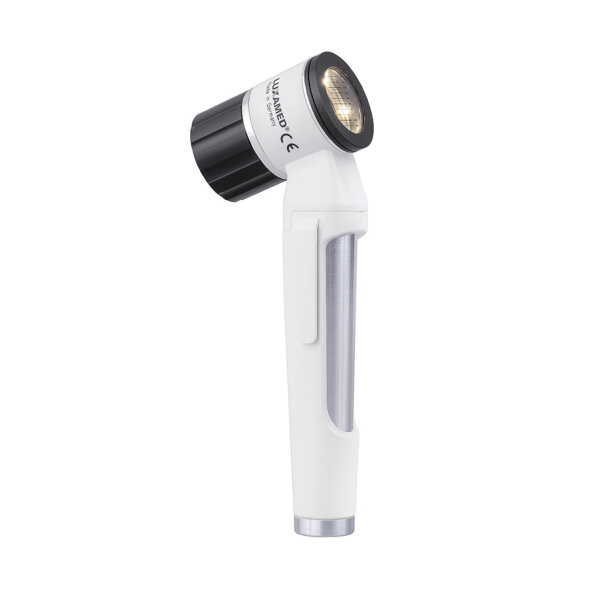 LuxaScope Dermatoskop LED 3,7 V weiß, Kontaktscheibe mit Skala (aufladbar)