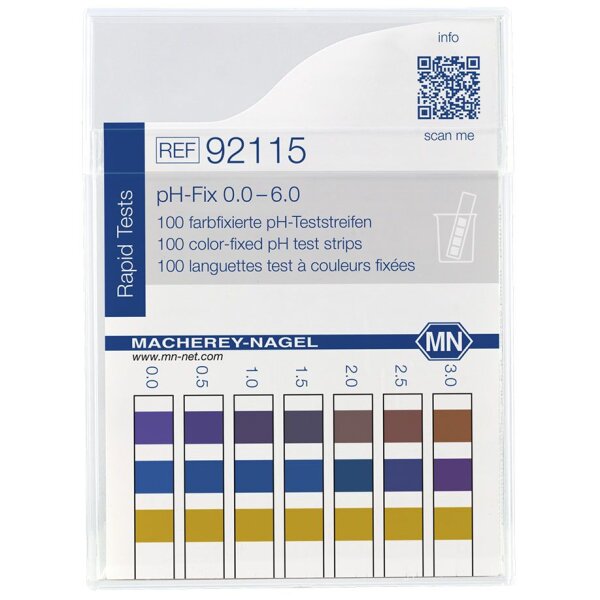 pH-Fix Indikatorstäbchen 0 - 6,0 (100 T.)