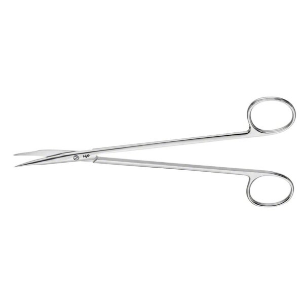 Präparierschere POTTS, fein, gebogen, stumpf/stumpf, 17,5 cm
