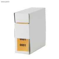 Archiv-Nummern, doppelt 0001 - 1000, orange