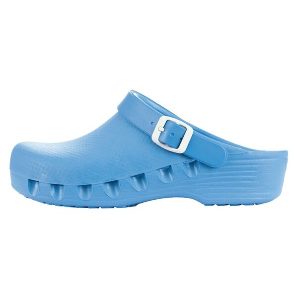 mediPlogs OP-Schuhe mit Fersenriemen hellblau, Gr. 42