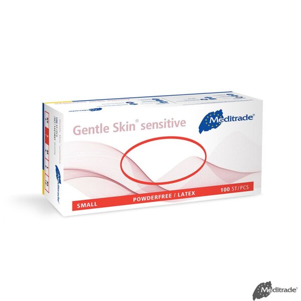 Gentle Skin sensitive U.-Handschuhe Latex, PF, Gr. S, unsteril (100 Stck.)