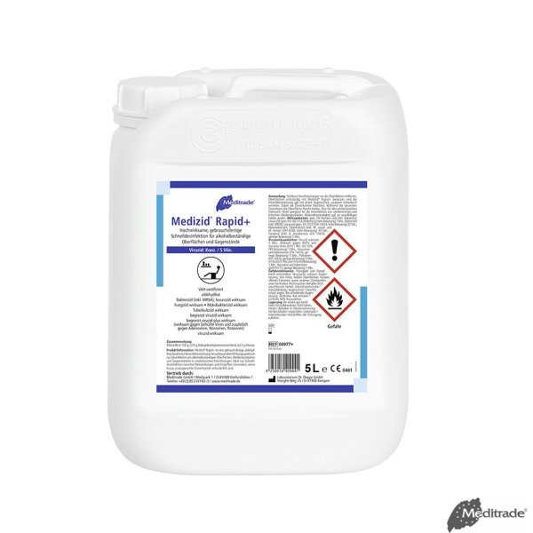 Medizid Rapid+ 5 Ltr. Flächenschnelldesinfektion * nur für den professionellen Gebrauch *