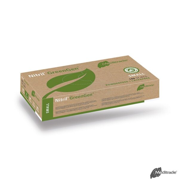Nitril GreenGen U.-Handschuhe PF, unsteril, Gr. S (100 Stck.)