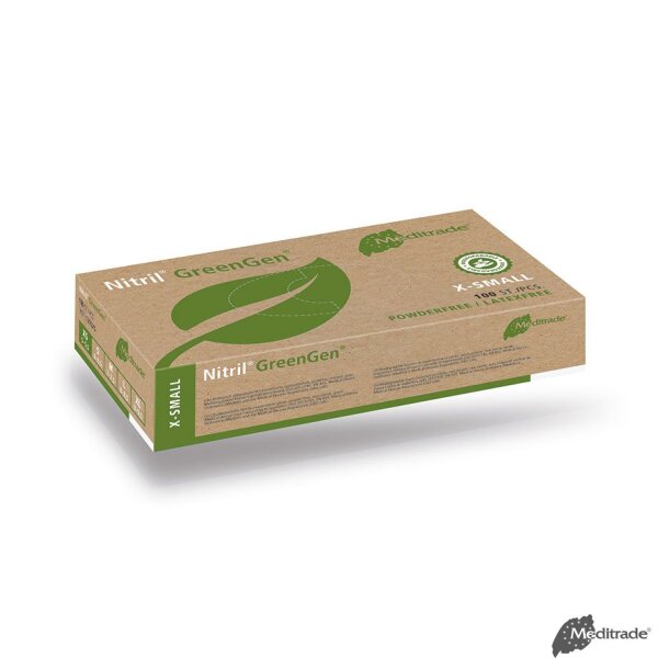 Nitril GreenGen U.-Handschuhe PF, unsteril, Gr. XS (100 Stck.)