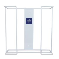 Handschuhbox-Halterung doppelt, aus Draht, weiß