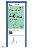 Dermalon P-13 4/0=1,5 blau Nahtmaterial Fadenlänge...