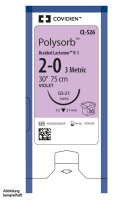 Polysorb geflochten V-26 2/0=3 violett Nahtmaterial...