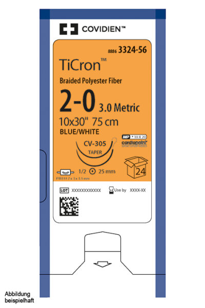 Ti-Cron C-13 4/0=1,5 blau Nahtmaterial Fadenlänge 45 cm (36 Stck.)