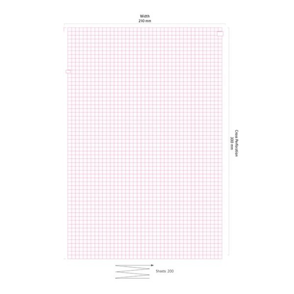 Siemens EKG-Papier Megacart/Sicard 740, 210 mm x 300 mm (200 Bl.)