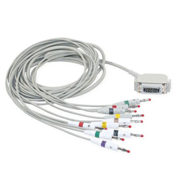 EKG-Komplettkabel mit Bananenstecker für Cardiosmart EK36/41/43/53/403/413/
