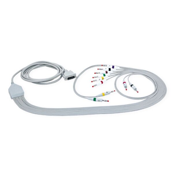 EKG-Komplettkabel mit Bananenstecker für Schiller / Easote Biomed AT1, AT2, AT4,