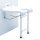Aquatec Duschklappsitz Sansibar, weiß, mit Hygieneausschnitt