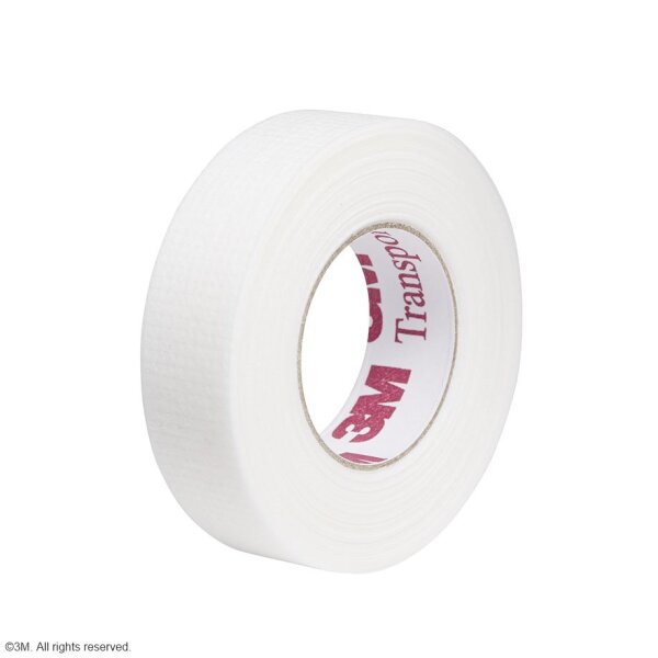 3M Transpore White Universalpflaster, 1,25 cm x 9,1 m (24 Stck.)