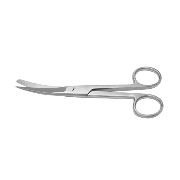 chir. Schere gebogen, spitz/stumpf, 14,5 cm