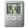 Digital Timer mit kleinem Display silber
