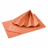 Patientenservietten, hot orange, 33 x 45 cm, 2-lagig (500...