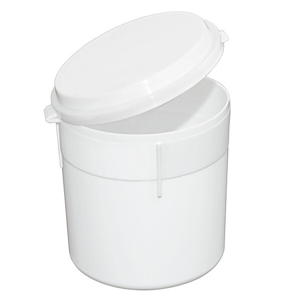 Einmal-Sputumbecher 250 ml, weiß mit Klappdeckel (300 Stck.)