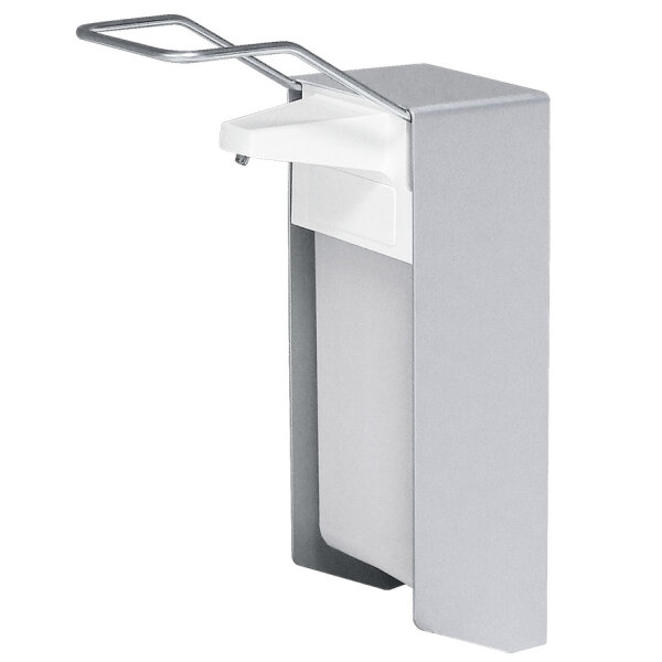 EURO-Armhebel-Wandspender 1000 ml Aluminium, mit langem Armhebel und Leerflasche
