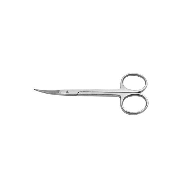 feine chir. Schere gebogen, spitz/spitz, 11,5 cm