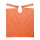 Patientenumhänge Tissue/PE, 53 x 60 cm, hot orange (80 Stck.)