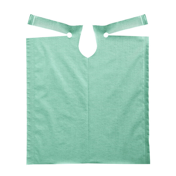 Patientenumhänge Tissue/PE, 53 x 60 cm, emerald green (80 Stck.)
