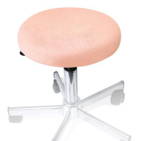 Hockerbezug Frottee apricot für Hocker 40 bis 45 cm...