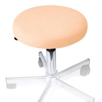 Hockerbezug Frottee beige für Hocker 40 bis 45 cm...