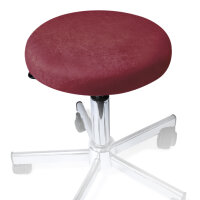Hockerbezug Frottee brombeer für Hocker 40 bis 45 cm...