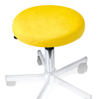 Hockerbezug Frottee gelb für Hocker 40 bis 45 cm...