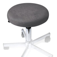 Hockerbezug Frottee graphit für Hocker 40 bis 45 cm...