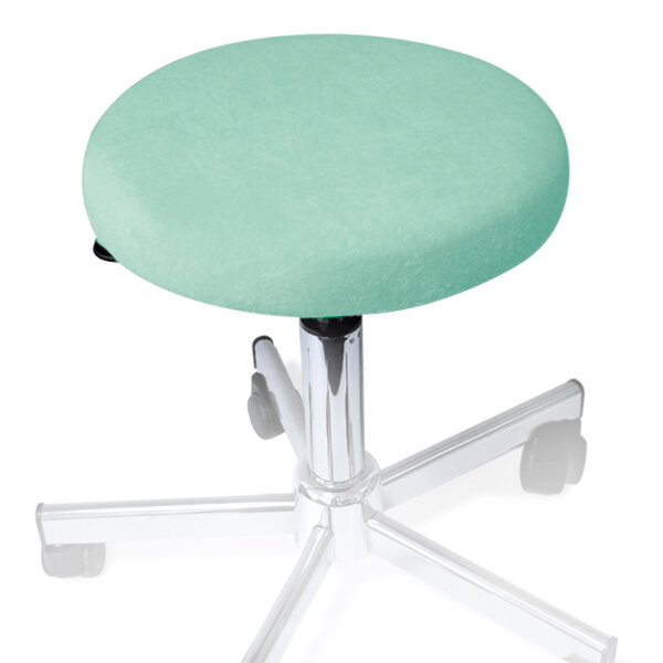 Hockerbezug Frottee mint für Hocker 40 bis 45 cm Ø